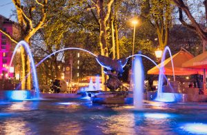 Dominic Crabtree Illuminated Water Feature.