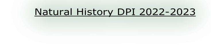 Natural History DPI 2022-2023